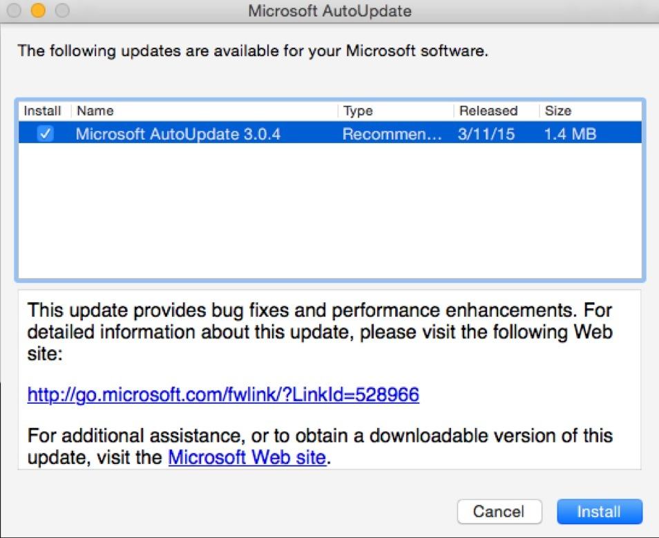 microsoft office 2016 auto update for mac